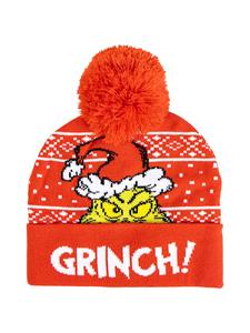 Cerda Зимняя шапка Гринча с рождественским мотивом красного цвета