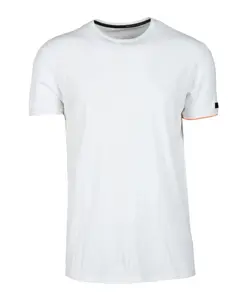 Стильная футболка из смесовой хлопковой ткани. Rrd, белый