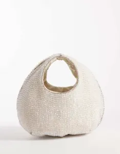 Белая ручная сумка с бисером Accessorize Sparkle