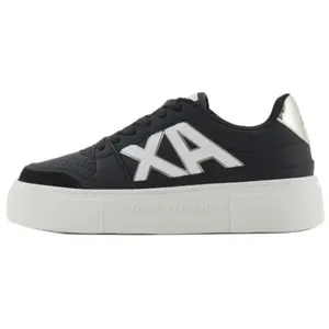 Кеды, скейтборд обувь женская низкая черный Armani Exchange