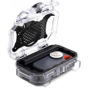 Чехол Evergreen Cases Tech с резиновой подкладкой (прозрачный, маленький)