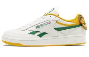 Кроссовки Reebok Kakao X Reebok Club C Cozy Wear-Resistant Skate Shoes White Green Unisex 'White Green'