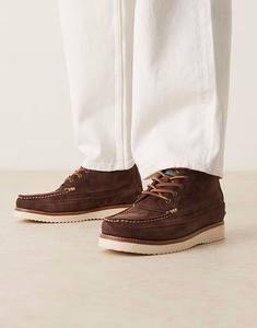 Замшевые рабочие ботинки Ranger темно-коричневого цвета Polo Ralph Lauren