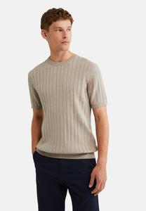 Футболка с принтом WE FASHION, бежевый