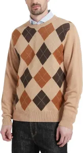 Мужской свитер Kallspin из шерстяной смеси с узором аргайл