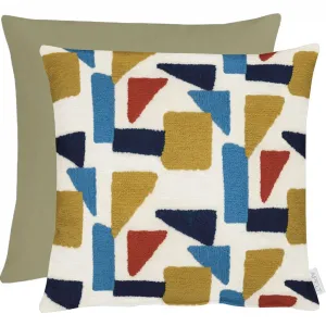 Декоративная подушка Tablo с геометрическими формами, наволочка с двумя сторонами без наполнителя, 1 штука Apelt, Bunt + gemustert