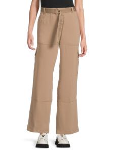 Брюки-карго с поясом до щиколотки Karl Lagerfeld Paris, цвет Truffle