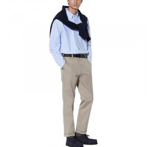 Повседневные брюки мужские темно-бежевые Uniqlo, темно-бежевый