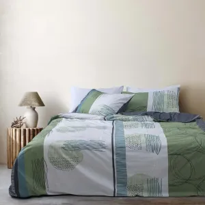 Постельное белье Dream Sleep California Green 135x200 см + 80x80 см Traumschlaf