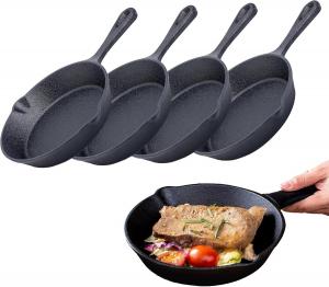 Сковорода чугунная эмалированная Bruntmor, 30 см, красный