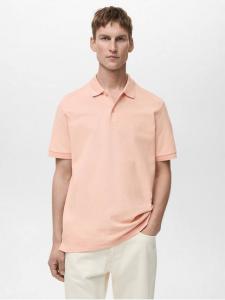 Хлопковая поло Regular Fit Mango, Pastel Pink