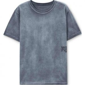 Футболка с коротким рукавом T By Essential Jersey Puff Logo, цвет washed asphal Alexander Wang, Washed Asphalt
