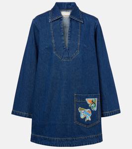 Быстрое джинсовое мини-платье Alémais, Indigo