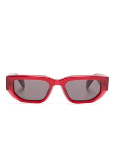Off-White солнцезащитные очки Greely в геометричной оправе, красный