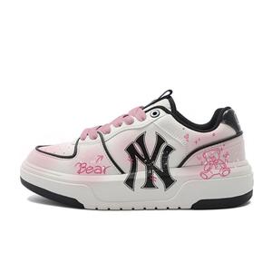 Кроссовки MLB Chunky Liner Skateboarding Shoes Unisex Low-top Black/pink/white, черный