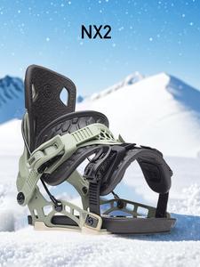 Nidecker Крепление для сноуборда мужское NX2 Olive Green, размер L (40-44.5)