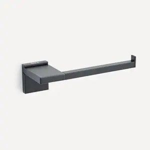 Держатель для туалетной бумаги Rubik Roca без крышки, черный