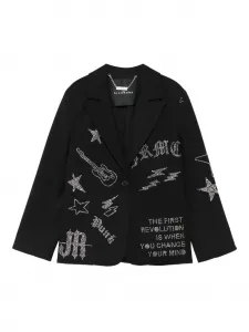 Блейзер со стразами John Richmond Junior, черный