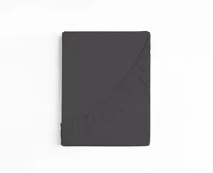 Простыня Sleepstyle на резинке, 180-200x200 см, антрацитовый