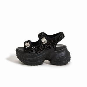 Milan love song Женские пляжные сандалии черные, цвет Black