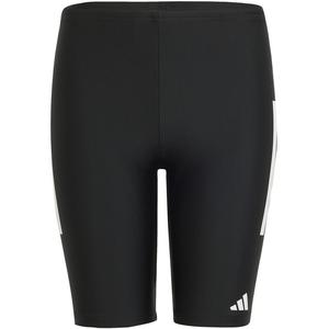 Дети в обтягивающих 3-полосках Adidas, черный