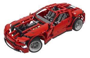 Технологический механический набор строительных блоков Super Sports Car, 1281 деталь, 8070 LEGO