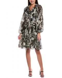 Коби Халирин Джейнсон Принт Платье из смесового шелка Kobi Halperin, белый