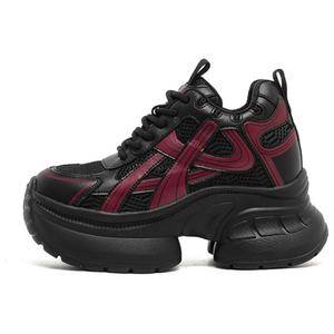 DAPHNE Высокие массивные кроссовки женские черно-красные, цвет Black Red