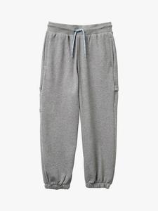 Детские хлопковые брюки на манжете Benetton, Grey