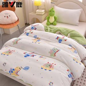 Yalu Детское одеяло 120х150 см, молочный вельвет, наполнитель 1,5 кг, общий вес 2,25 кг