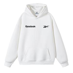 Толстовки Unisex с капюшоном, средней плотности Reebok, белый[heavyweight thickened and fleece-lined]