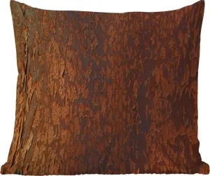 Подушка для улицы - Ржавый - Коричневый - Оранжевый - Металл - Узор - Текстурированная - 60x60 см - Устойчива к атмосферным воздействиям - Подушка для отдыха - Декоративная - Подушка для сна MuchoWow