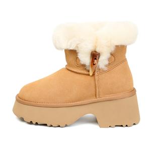 Теплые зимние ботинки для снегоступов, увеличивающие рост, женские ABIDJAN, Chestnut