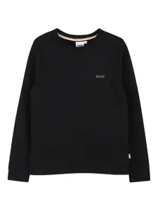 Футболка с логотипом BOSS Kidswear, черный