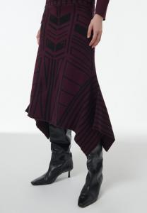 Юбка Leem GEOMETRIC JACQUARD HANDKERCHIEF, Red