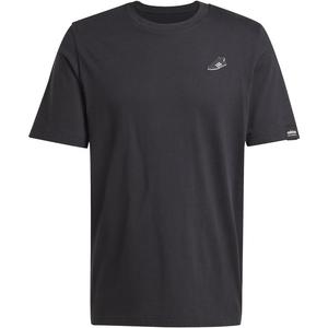 Футболка с графикой подписи Копы Adidas, черный