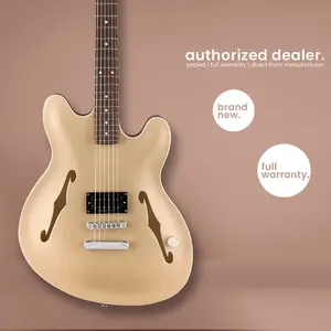 Fender - Tom DeLonge Starcaster - Гриф из палисандра - Сатиновое покрытие Shoreline Gold