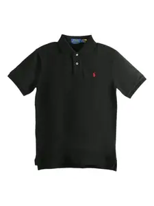 Хлопковое поло Polo Ralph Lauren Kids, черный