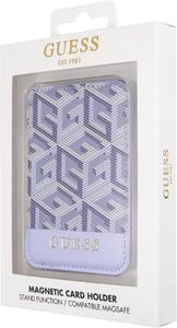 Кошелек GUESS с отделением для карт GUWMSHGCFSEB GCube Stripe Blue, синий