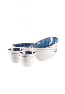 Набор салатников из керамики MäSer Frozen, синий