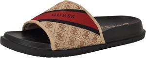 Сандалии GUESS mens Vellden, Tan Logo Multi 101