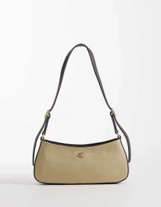 Маленькая холщовая сумка через плечо Calvin Klein Jeans натурального цвета