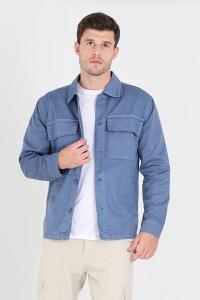 Шерстяная куртка 'Rio' из хлопкового твила Brave Soul, синий