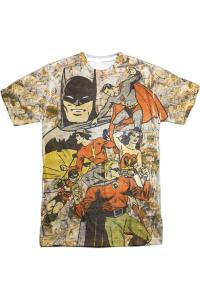 Футболка с коротким рукавом для взрослых из полиэстера DC Comics All Stars Gildan, белый