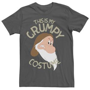 Мужская футболка «Белоснежка и семь гномов» от Disney «Это мой сварливый костюм» на Хэллоуин, цвет Charcoal