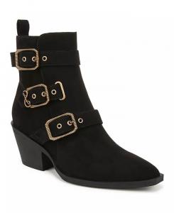 Женские ботильоны с пряжками Finnley Western Sam and Libby, черный