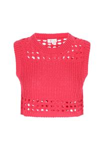 Вязаный топ IZIA, фуксия