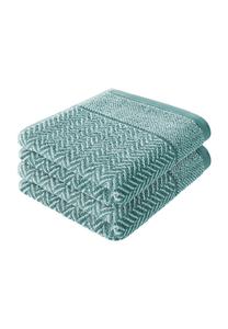 Набор полотенец Herzbach Home italiana, 2 штуки, 50x150 см, зеленый