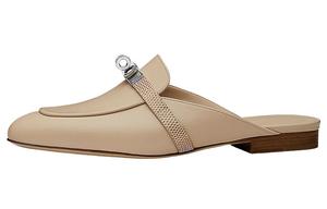 Тапочки женские Hermès Oz, бежевый