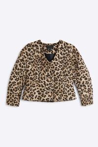 Миниатюрная куртка с леопардовым принтом River Island, коричневый